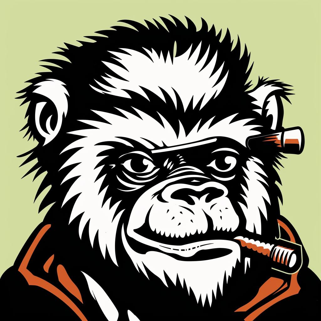 monkey  cigarette  animal  cartoon  humor  playful  illustration  character  attitude  smoking 939890