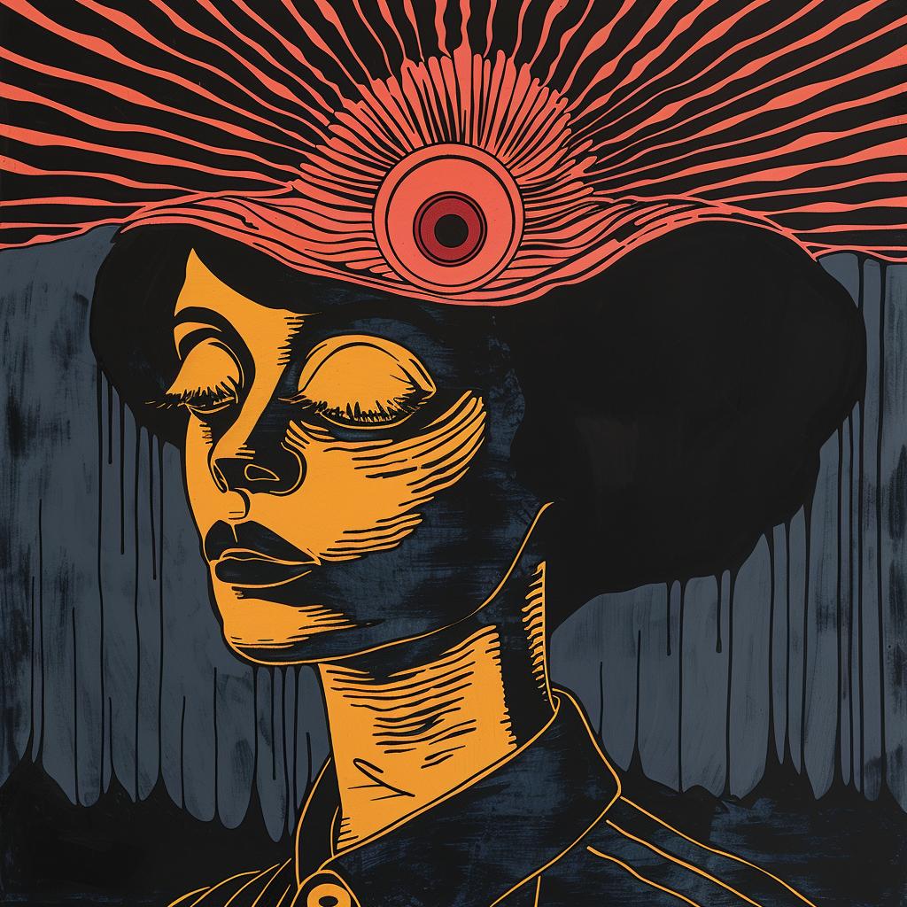 provocative  spiritual  dark  terror  naturalistic  occult  art  illustration  female  sun 933822
