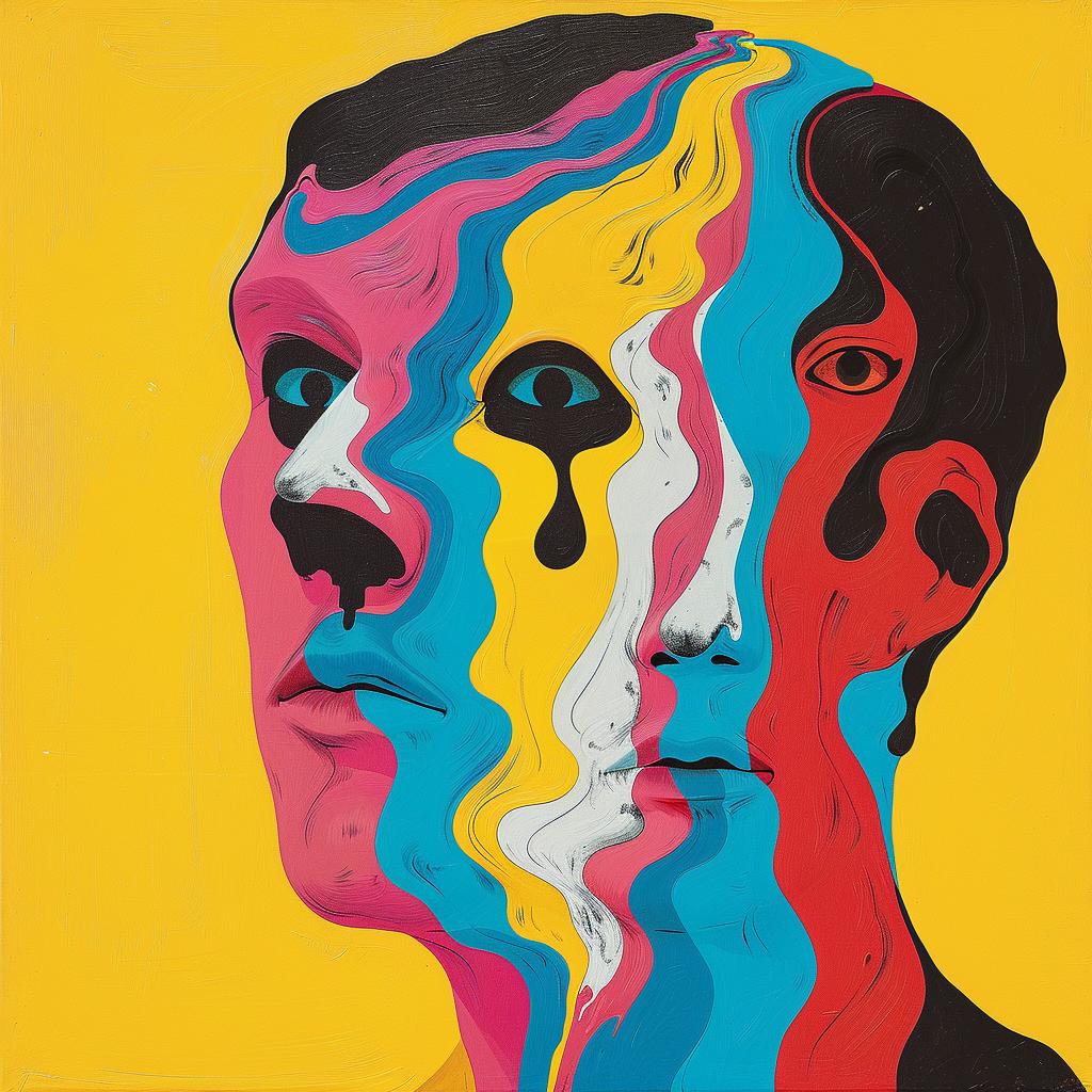 surreal  album  cover  man  colors  creative  abstract  expressionism  vibrant  art 977044