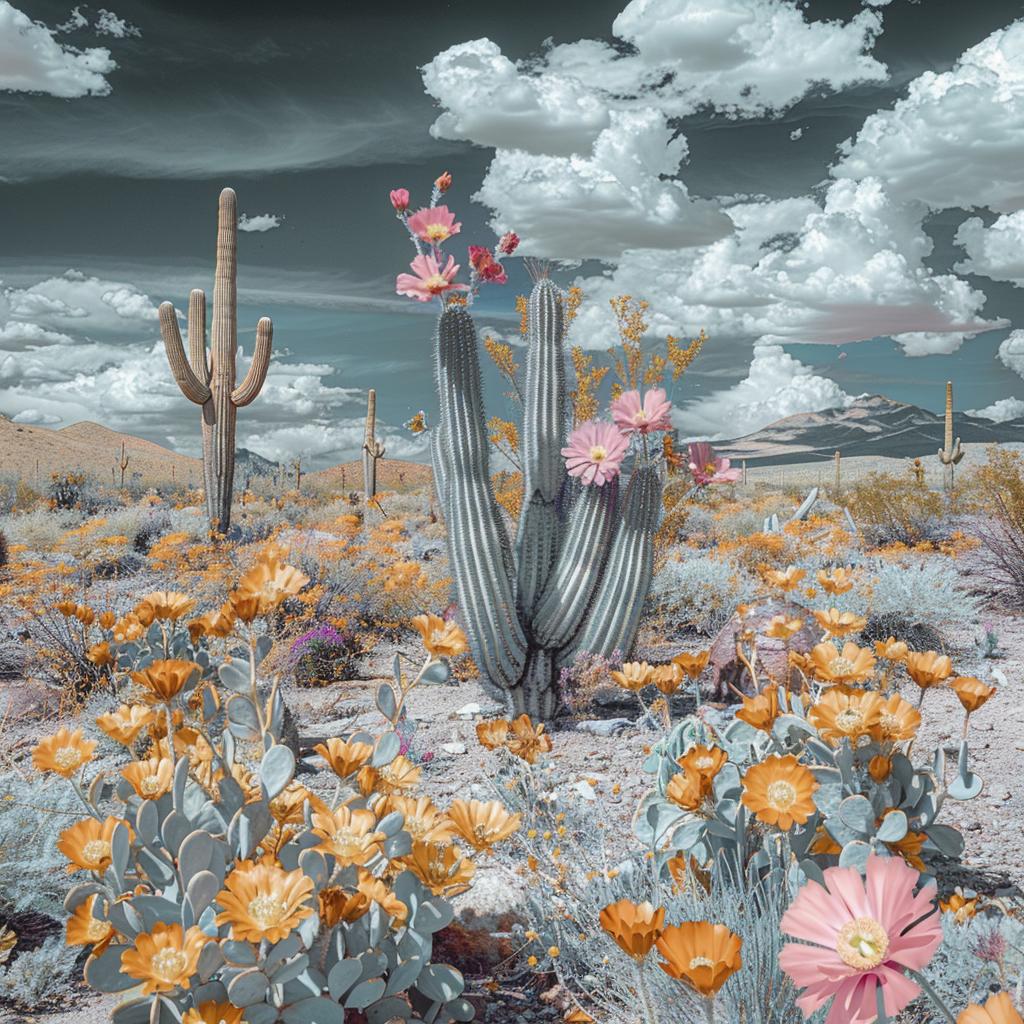 cactus  flora  desert  photography  black-and-white  technicolor  landscape  flowers  abandoned  flora 1036446