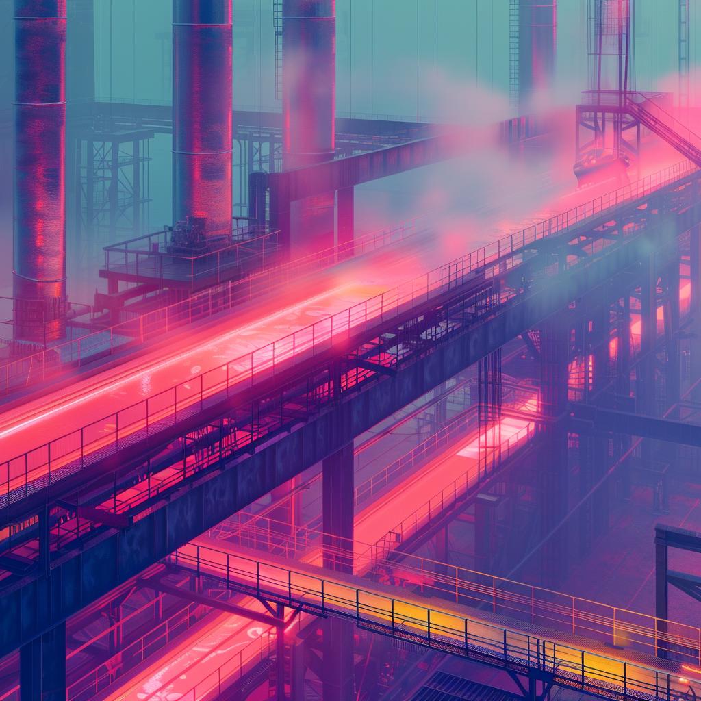 industrial  factory  neon  lights  train  photography  urban  steel  architecture  dystopian 965273