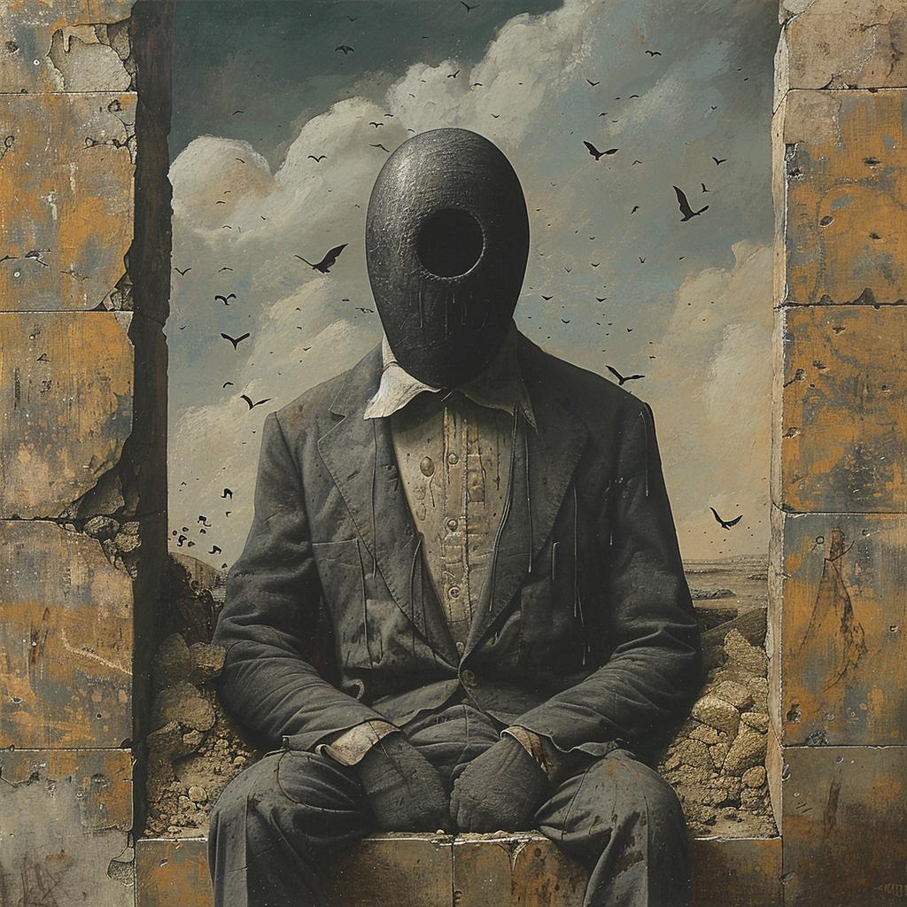 surreal  album  cover  introspective  spiritual  birds  flying  painting  man  window 975872