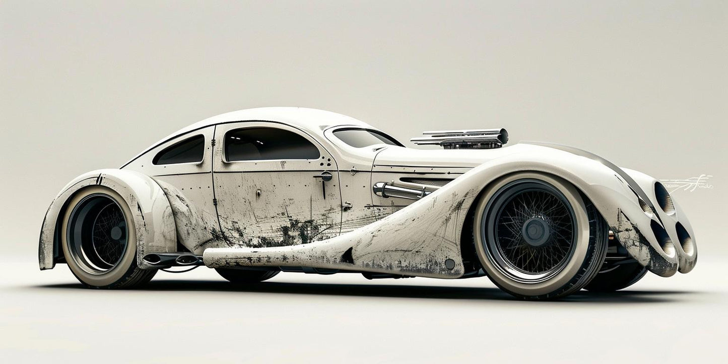 car  white  cybermysticsteampunk  futuristic  engine  rusting  background  automobile  art  style 927536