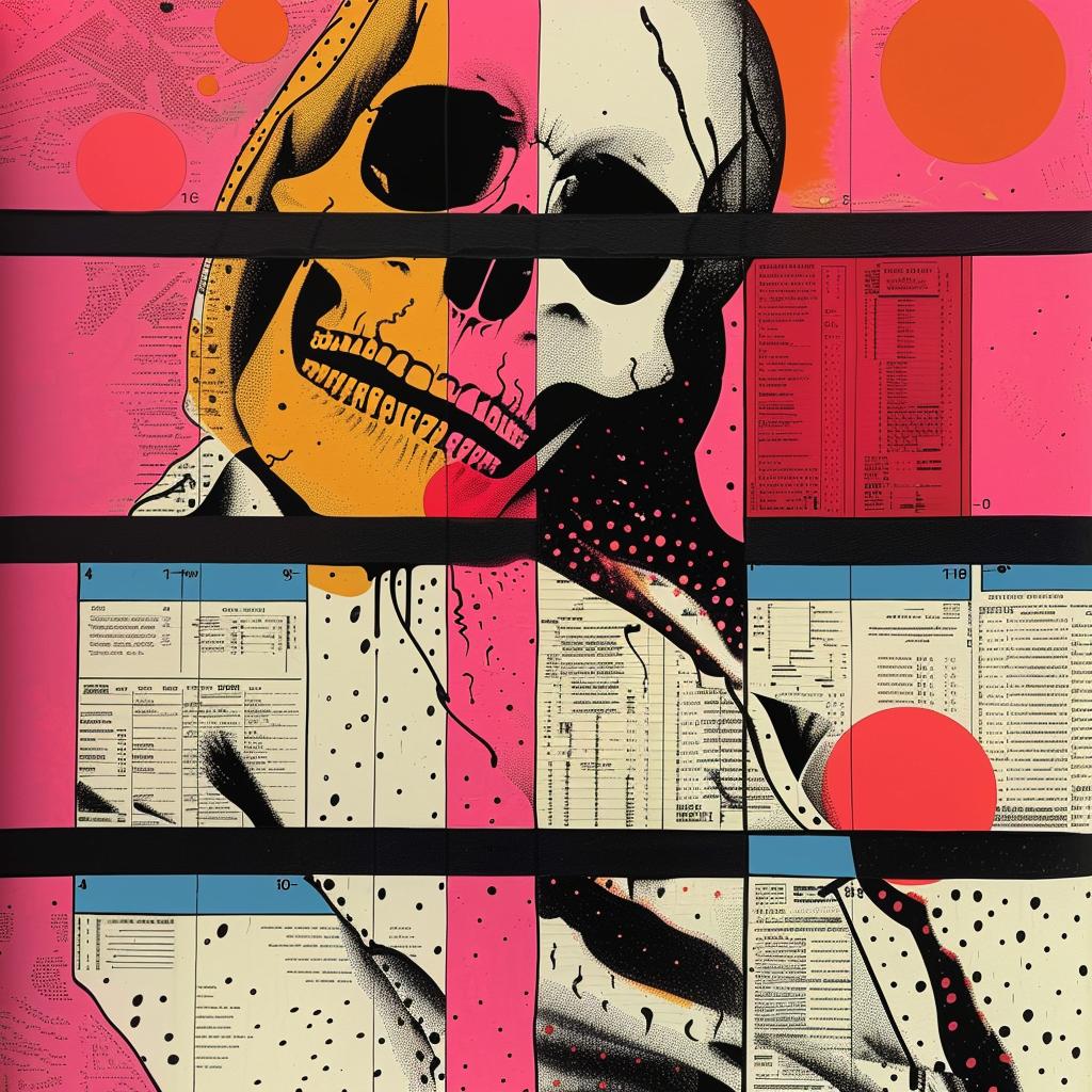 skull  abstract  impressionism  pink  graphic  design  stripes  dark  death  art 968750