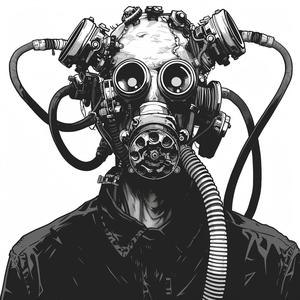man  gasmask  drawing  linework  black  white  svg  stronglines  portrait  art 1070659