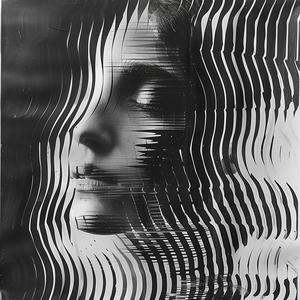 lithograph  blackandwhite  feedback  glitch  analog  art  portrait  woman  face  lines 1038923