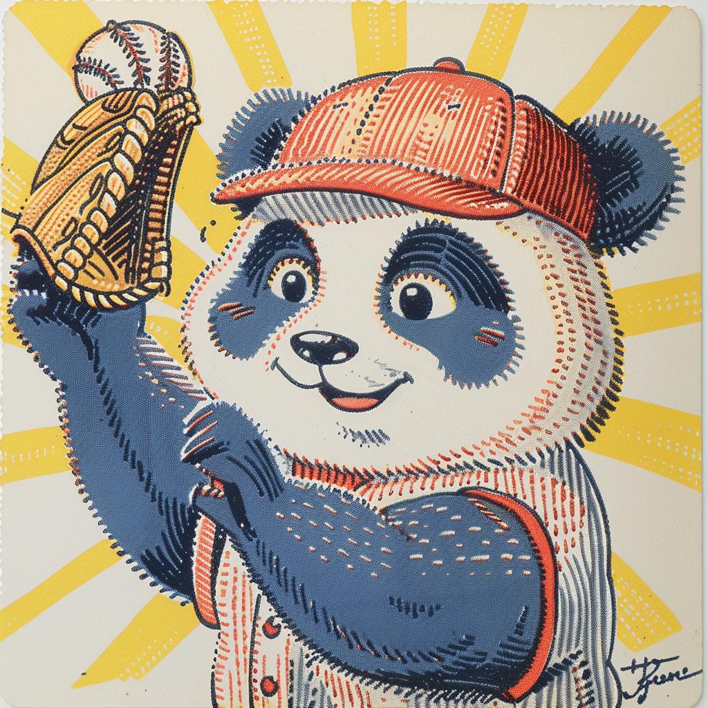 panda  baseball  glove  surreal  lighting  glow  color  natural  Provoking  Ed 962832