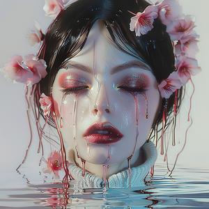 woman  flowers  head  water  HsaioRonCheng  art  portrait  nature  floral  stylized 1073334