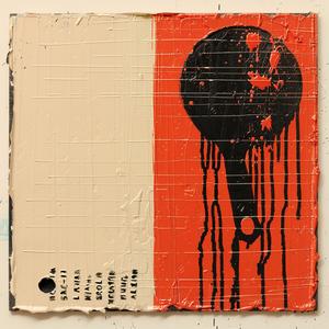 black  orange  design  encaustic  impasto  Saul  Bass  NOMA  Bar  abstract 1066103