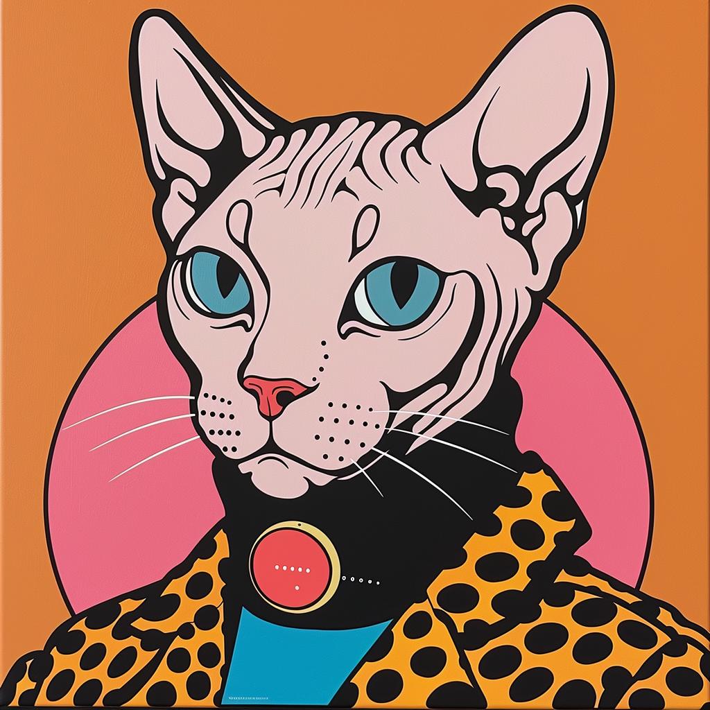 cat  Devon  rex  polka  dot  jacket  blue  collar  pet  playful 972122
