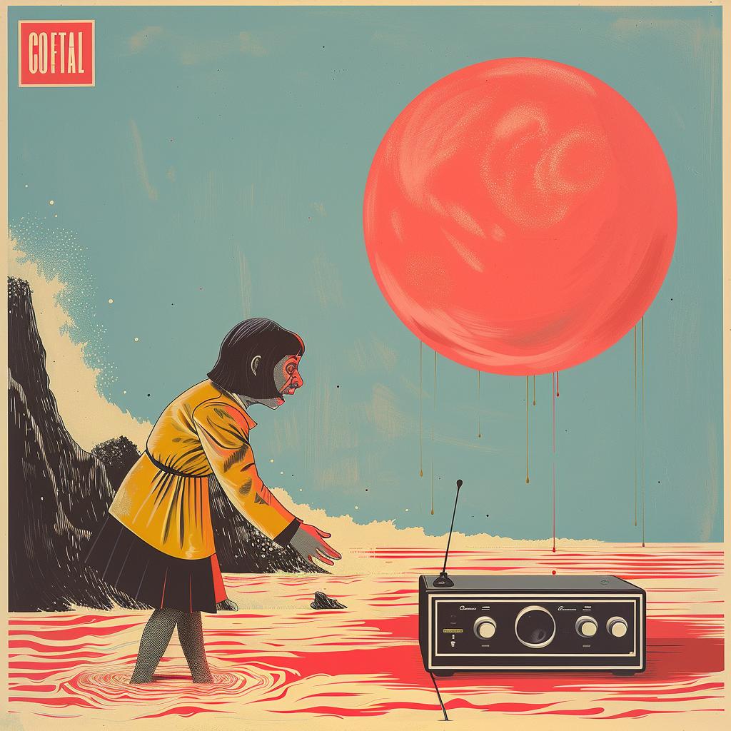 surreal  album  cover  poster  vibrant  creative  art  modern  design  illustration 1018745