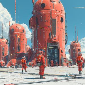 futuristic  city  cyborg  HQ  spacesuits  infrastructure  agents  Moebius  Simon  Stalenhag 1074714