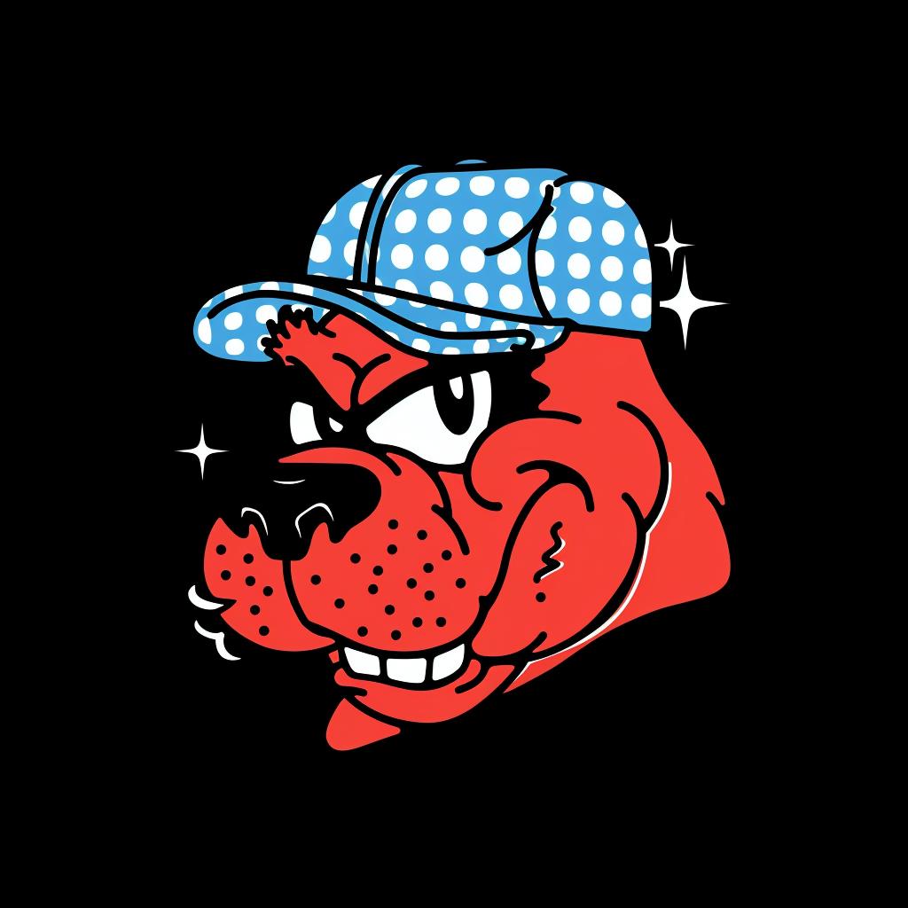 aggressive  streetwise  anthropomorphic  animal  baseball  cap  urban  minimal  red  silver 958926