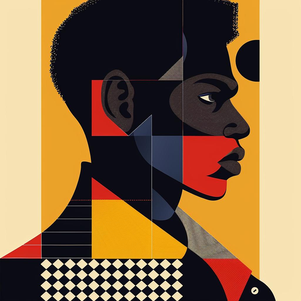 poster  geometric  portrait  color  minimalist  bold  patterns  contrast  elegance  african-american 929260