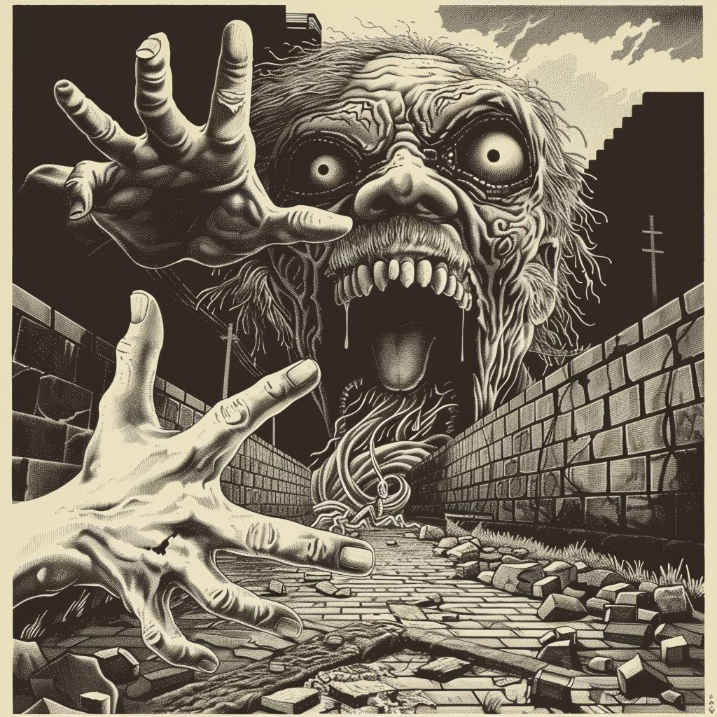 horror  monster  poster  walking  dead  design  graphic  vintage  art  entertainment 947116