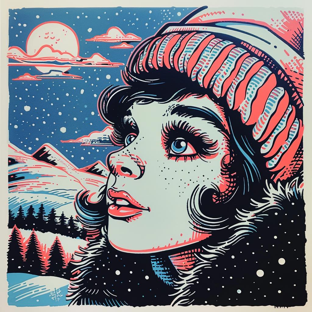 poster  woman  winter  hat  fresh  powder  lovely  happy  joy  style 925906