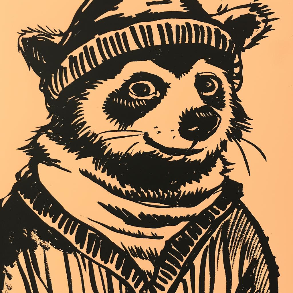 raccoon  drawing  hat  streetculture  minimalist  aggressive  anthropomorphic  animal  urban  casual 959311