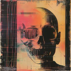 skull  face  painting  chromolithography  glitch  surreal  art  macabre  visual  portrait 1041217