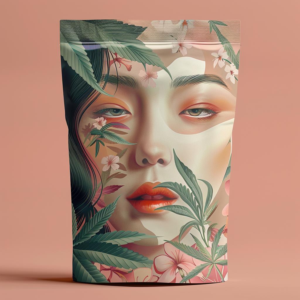 cannabis  packaging  woman  marijuana  face  design  illustration  art  beauty  Hsaio 918056