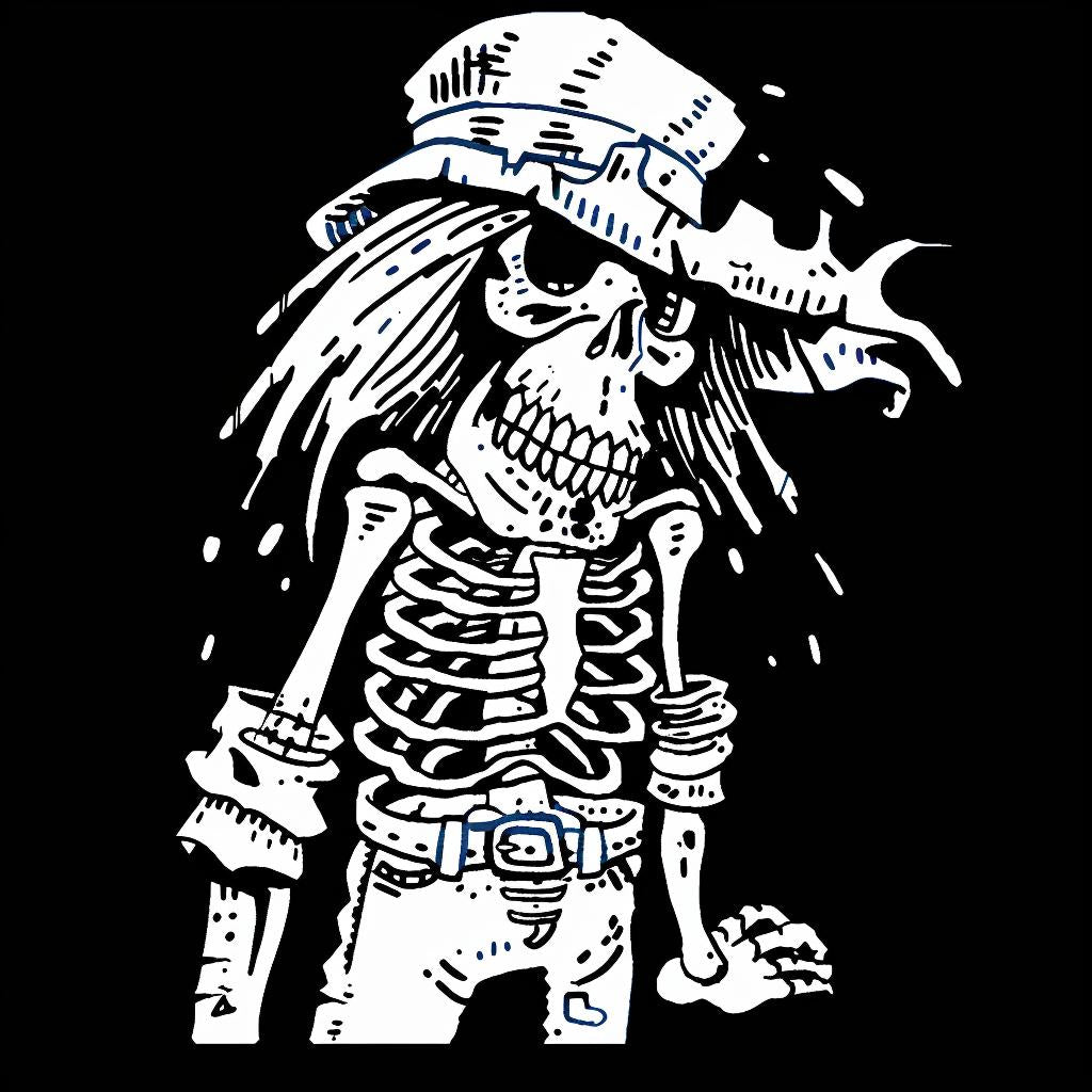 skeleton  gun  hat  violent  character  illustration  graphic  dark  humor  drawing 1027715