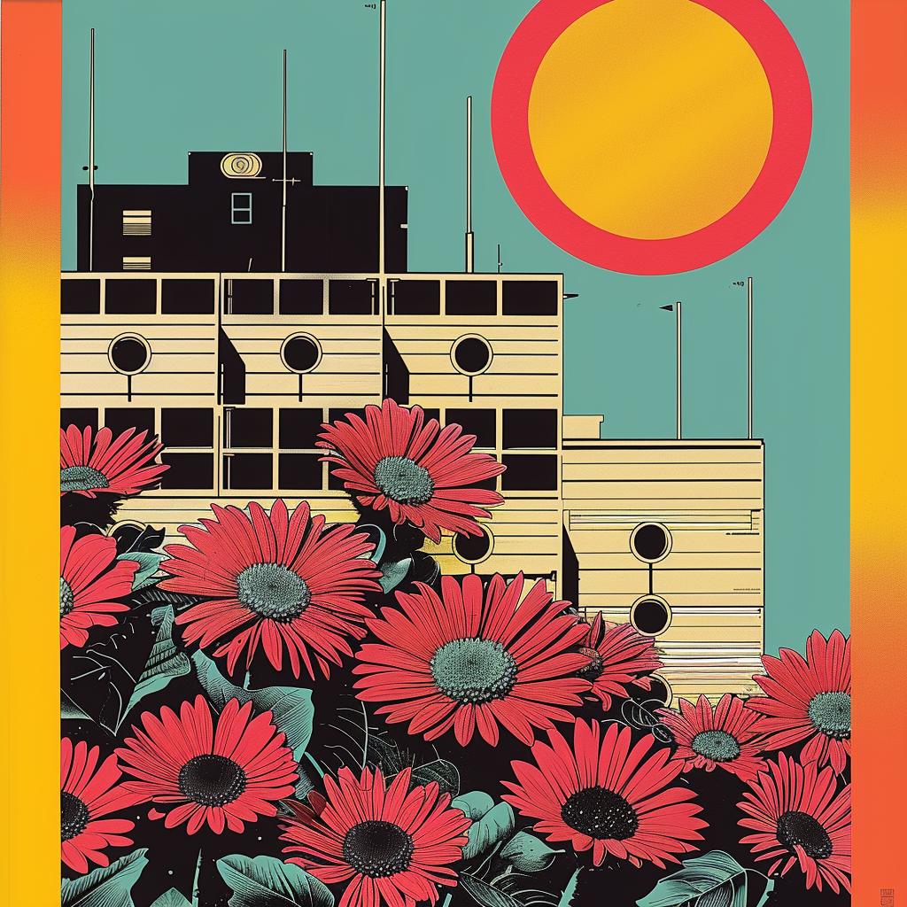 abstract  impressionism  collage  poster  flowers  building  Rauschenberg  Obey  graphic  design 967934