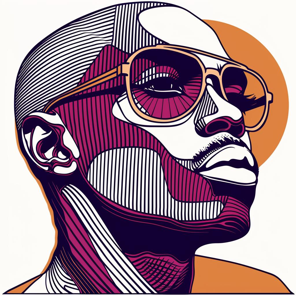 PopArt  portrait  geometric  sunglasses  bald  colorful  style  minimal  male  face 937896