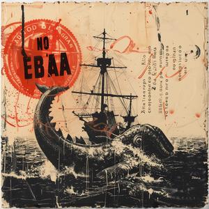 لوحة سفينة حوت، سكين لوحة شمعية، معجون، Noma Bar kraken 1066426