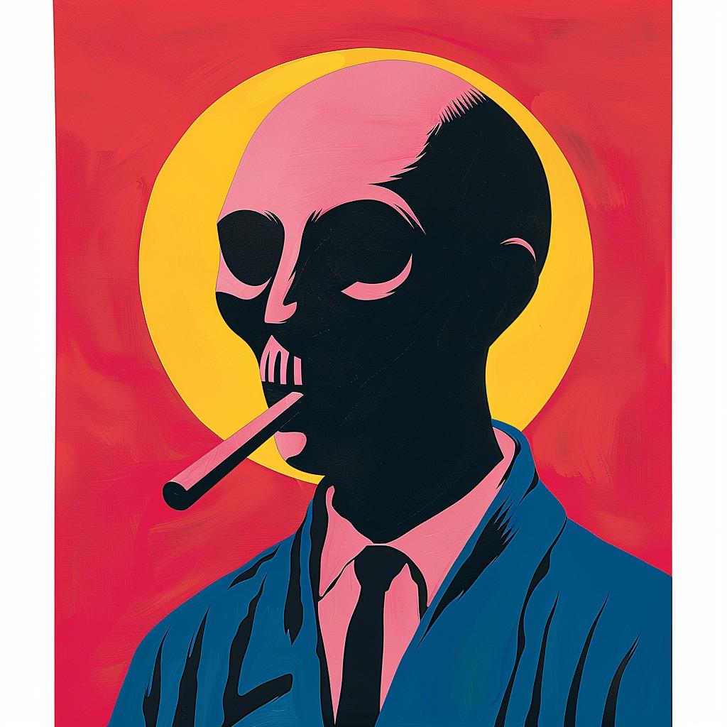 painting  man  cigarette  creative  art  surreal  illustration  Joan  Cornella  colorful 1018914