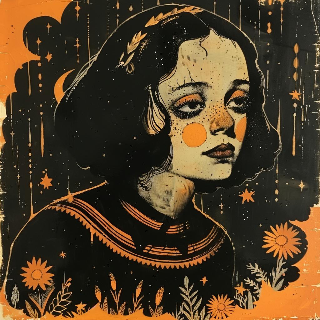 provocative  art  girl  black  orange  introspective  dark  spiritual  naturalistic  occult 928922