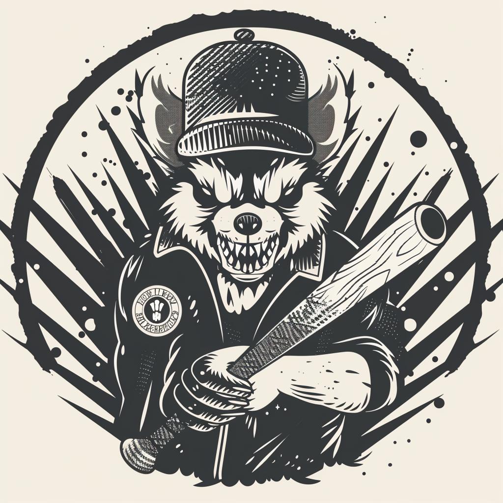 raccoon  aggressive  baseball  bat  anthropomorphic  street  cap  drawing  hip-hop  minimal 959582