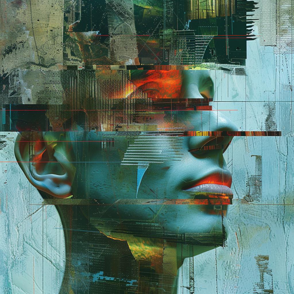 digital  collage  artistic  design  AI  woman  skyline  portrait  illustration  urban 936706