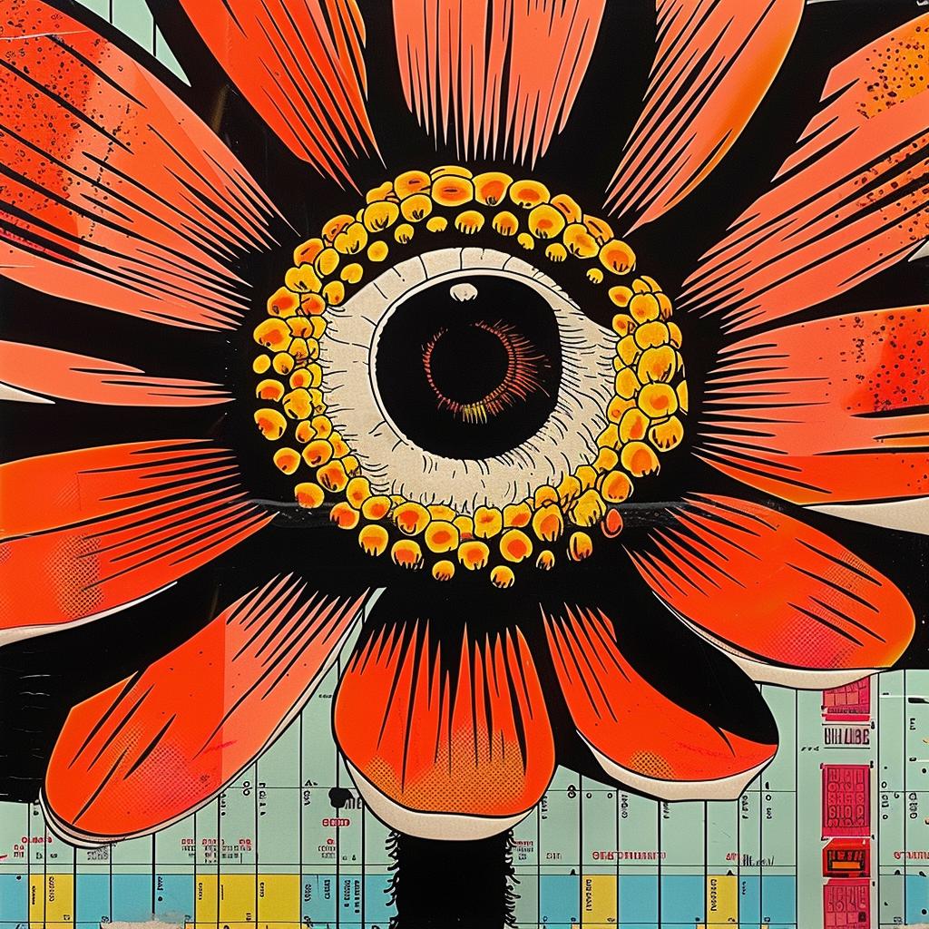 abstract  impressionism  collage  graphic  design  flowerpunk  eye  Shepard  Fairey  Rauschenberg 968485