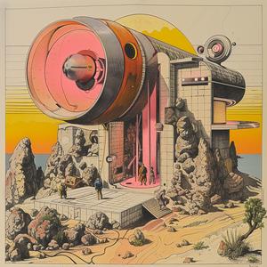 album  art  projector  futuristic  chaos  people  detailed  muted  axonometrics  sci-fi 1037133