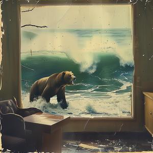 bear  window  ocean  standing  view  animals  nature  serene  landscape  tranquil 1079457