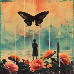 butterfly  flowers  painting  chromolithography  colorful  nature  art  detailed  flora  fauna 1056797