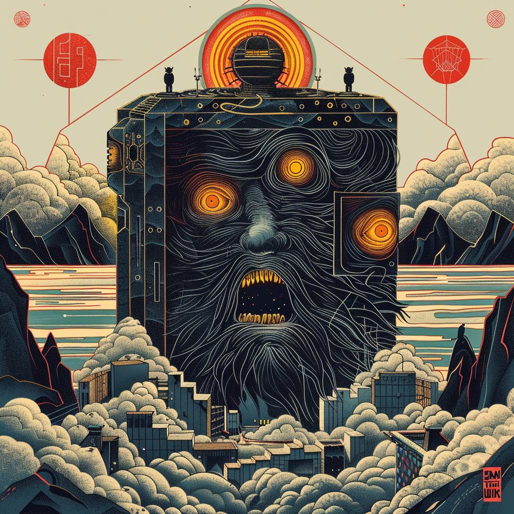 surreal  album  cover  axonometric  spiritual  occult  colorful  introspective  naturalistic  terror 973937