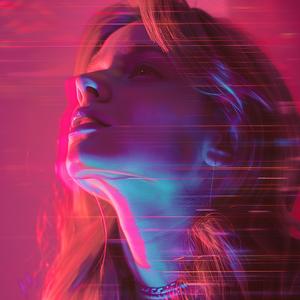 synthwave  neon  woman  lights  photonegative  aesthetic  portrait  vibrant  night  cosmic 1038949