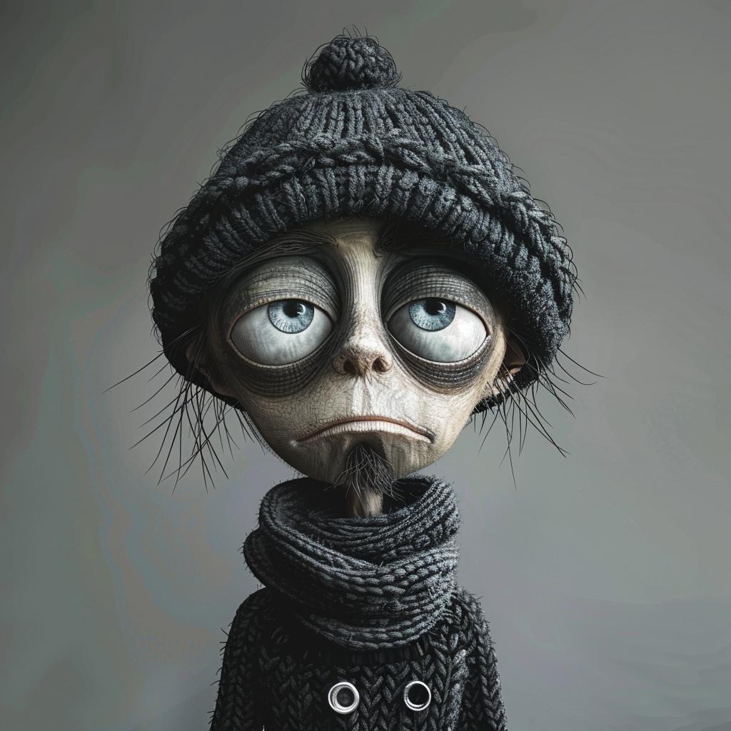 cartoon  character  hat  scarf  street  culture  simple  humor  playful  illustration 956708