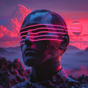 man  neon  lights  face  synthwave  aesthetic  photonegative  vivid  stylized  modern 1038943