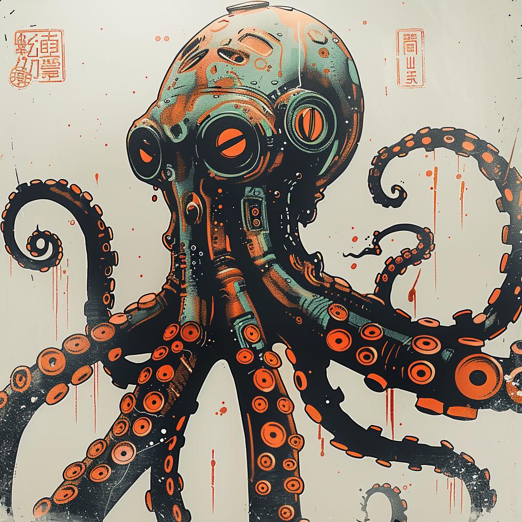 robot  octopus  hybrid  creature  artwork  surrealism  design  conceptual  illustration  fantasy 949569