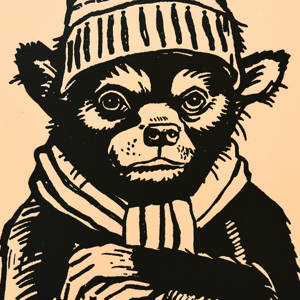 bear  drawing  hat  scarf  streetculture  minimalist  aggressive  anthropomorphic  animal  urban 959310