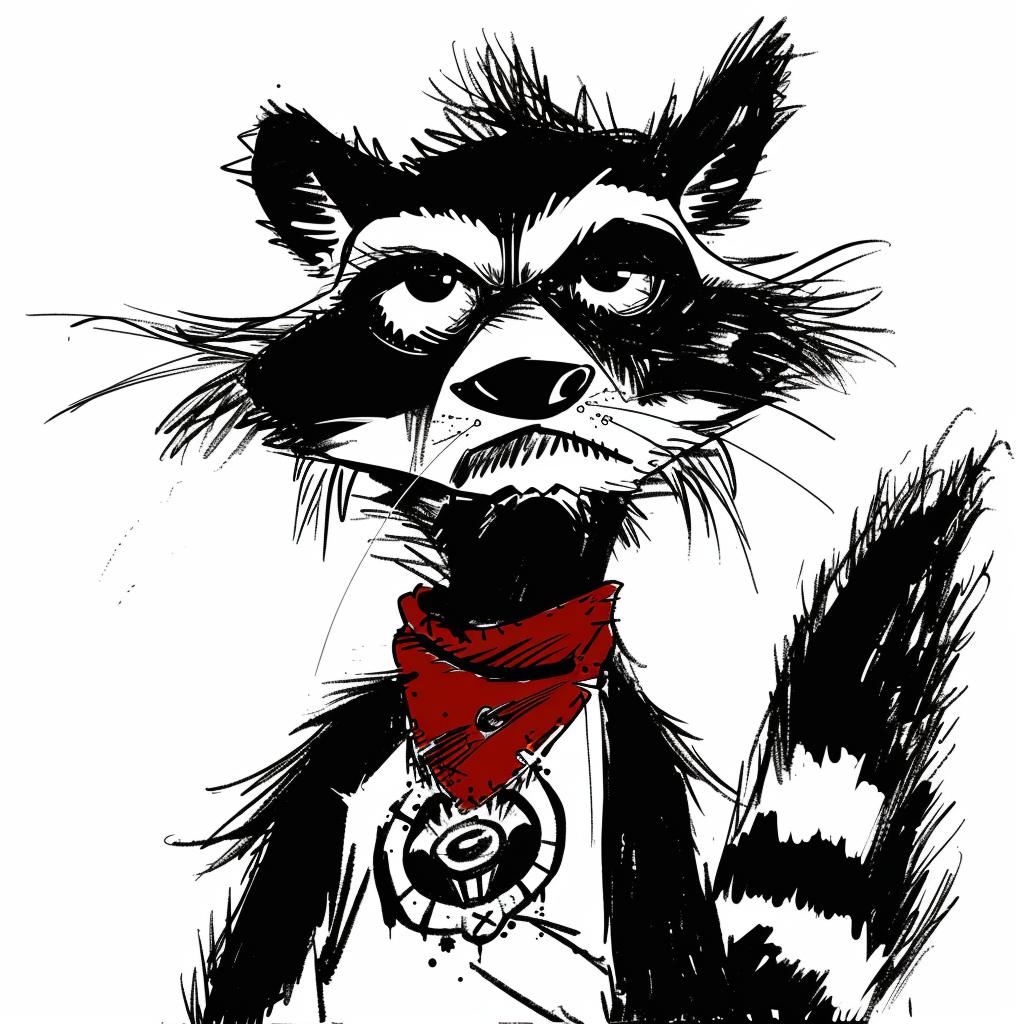 aggressive  streetwise  animal  bandana  raccoon  cartoon  culture  minimal  urban  playful 959022
