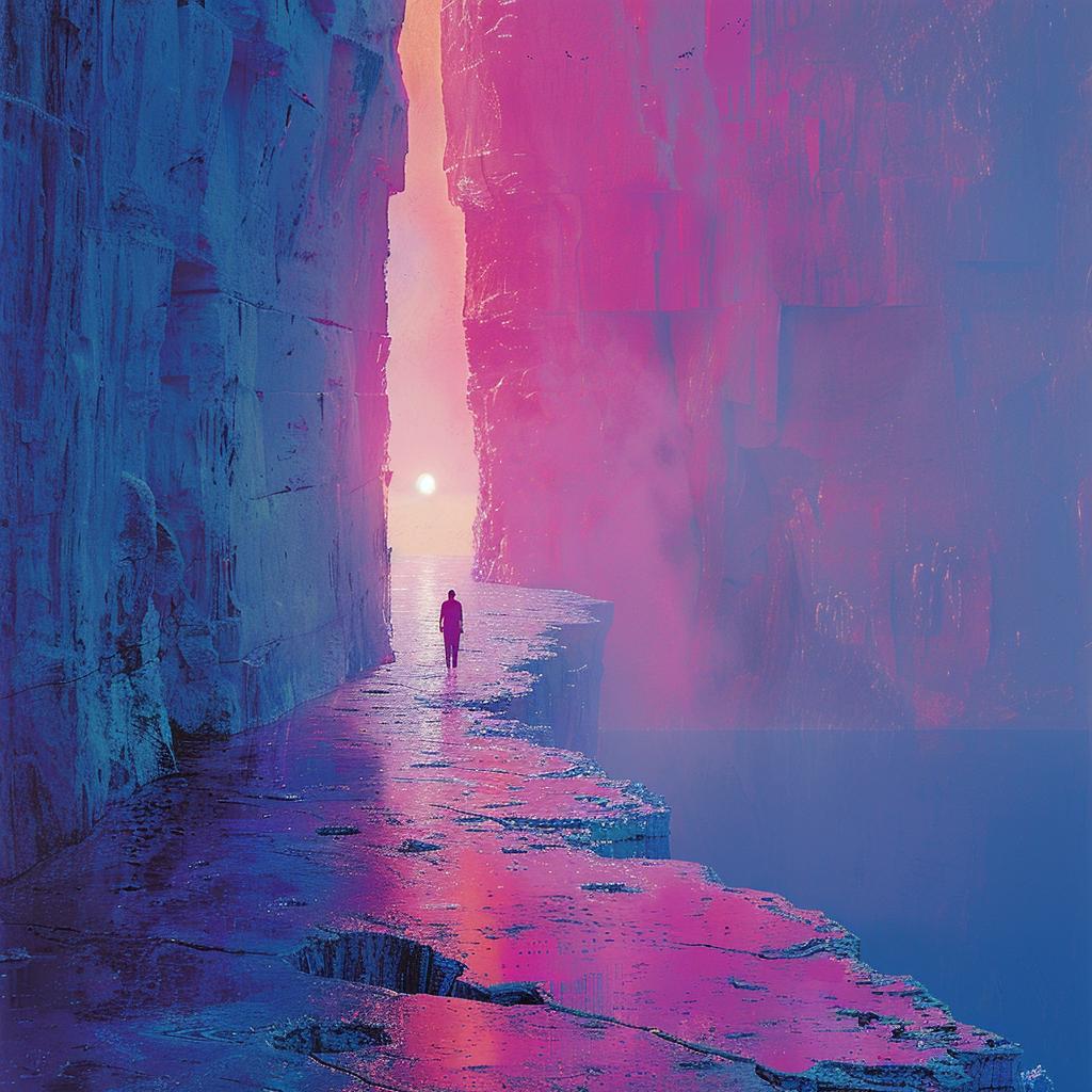 path  colorful  sky  person  surreal  volumetric  lighting  Buchholz  glow  unusual 1030842