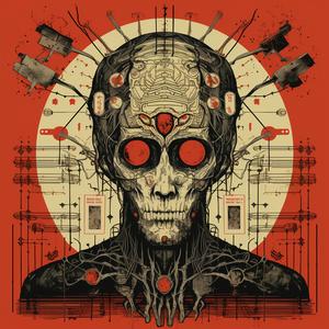 album  cover  machine  art  dark  symbology  minimal  elements  design  illustration 1078659