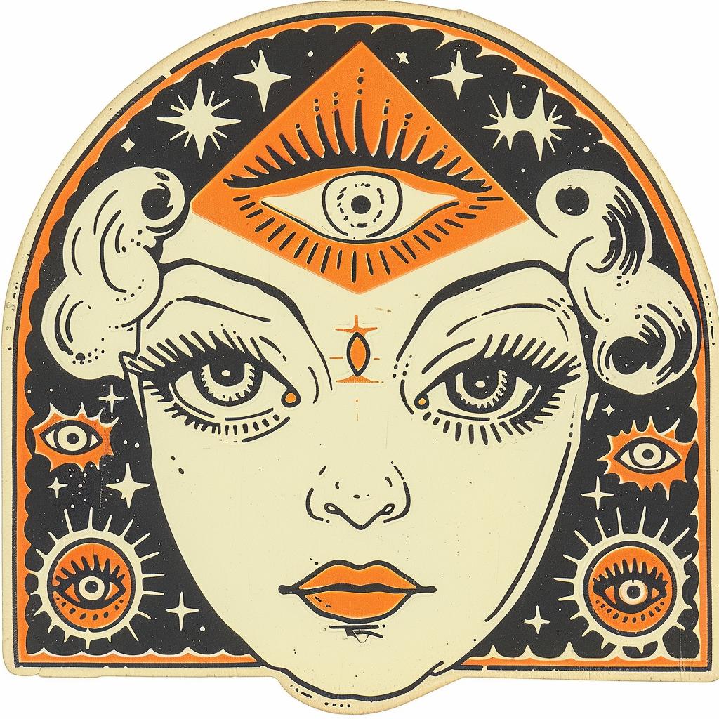 provocative  art  vintage  poster  woman  face  spiritual  dark  naturalistic  occult 935394