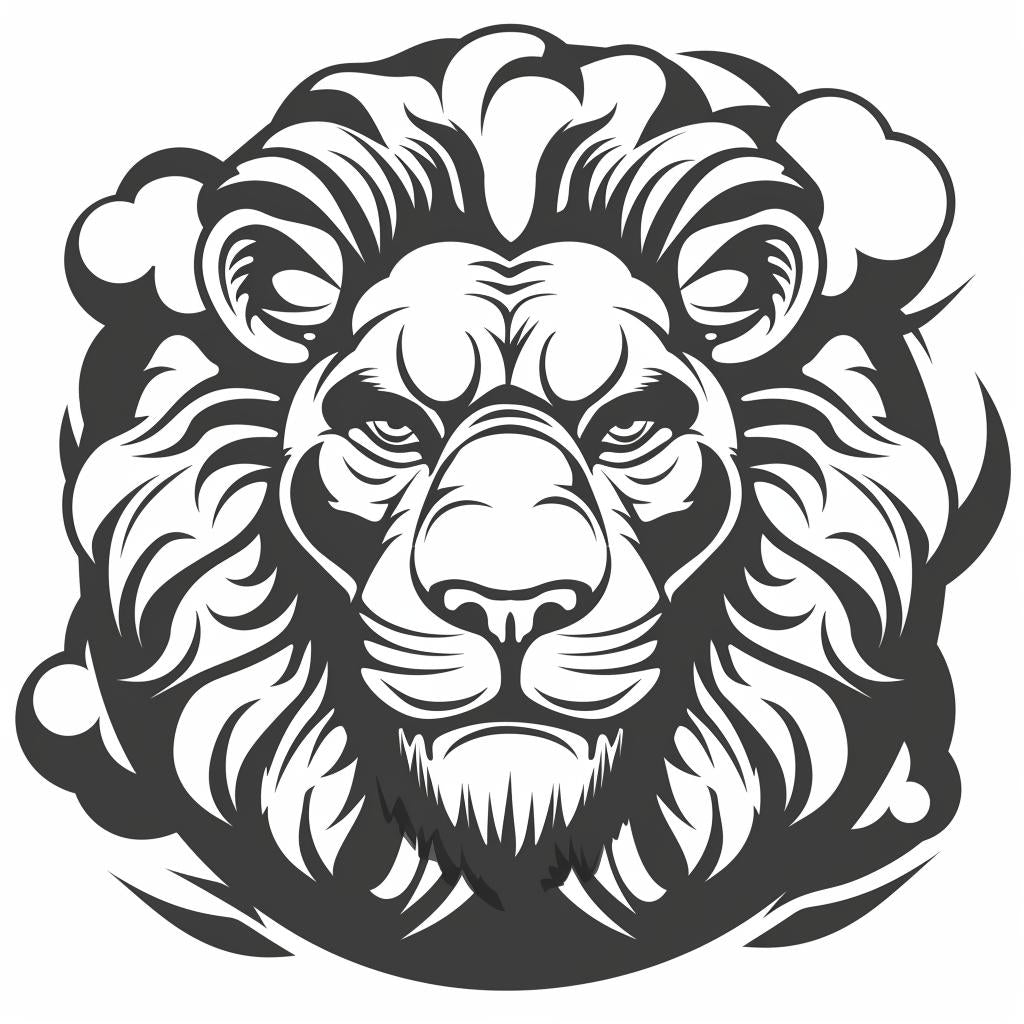 lion  logo  design  smoke  graphic  vector  illustration  branding  symbol  animal 1027684