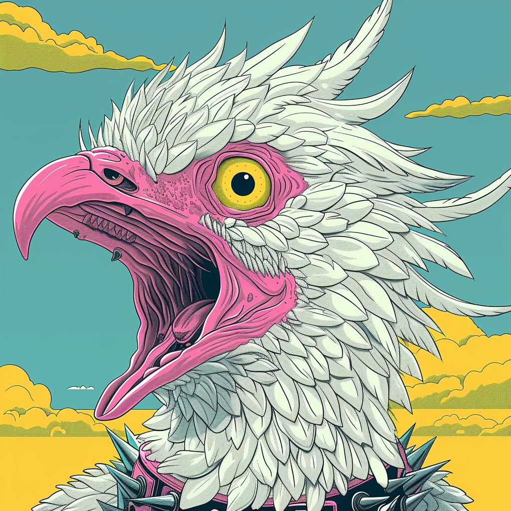 griffin  mythical  conjoined  spiked  collar  bird  Todd McFarlane  illustration  creature  fantasy 927982