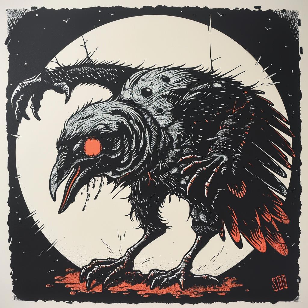 naturalistic  spiritual  terror  dark  occult  crow  red  eyes  Todd  McFarlane 930286