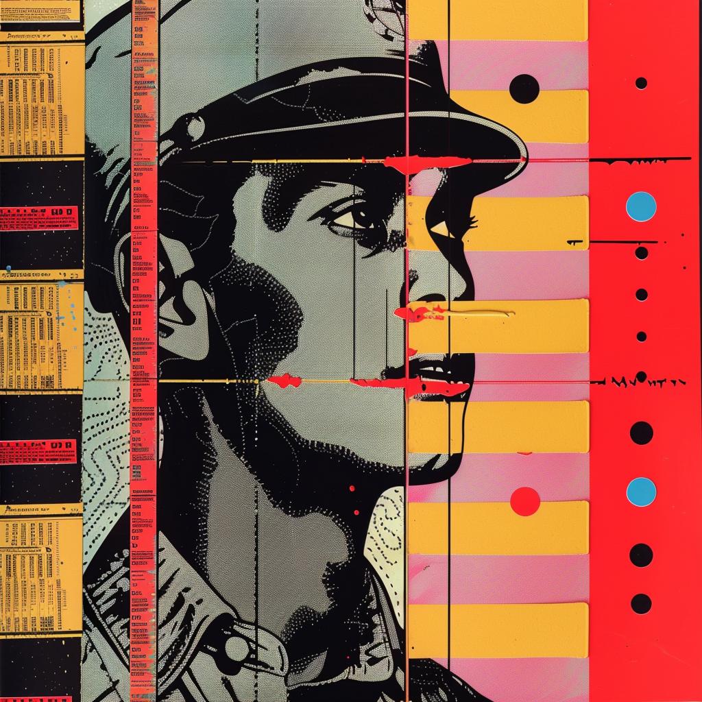 Obey  graphic  design  man  hat  poster  red  background  style  military 969056