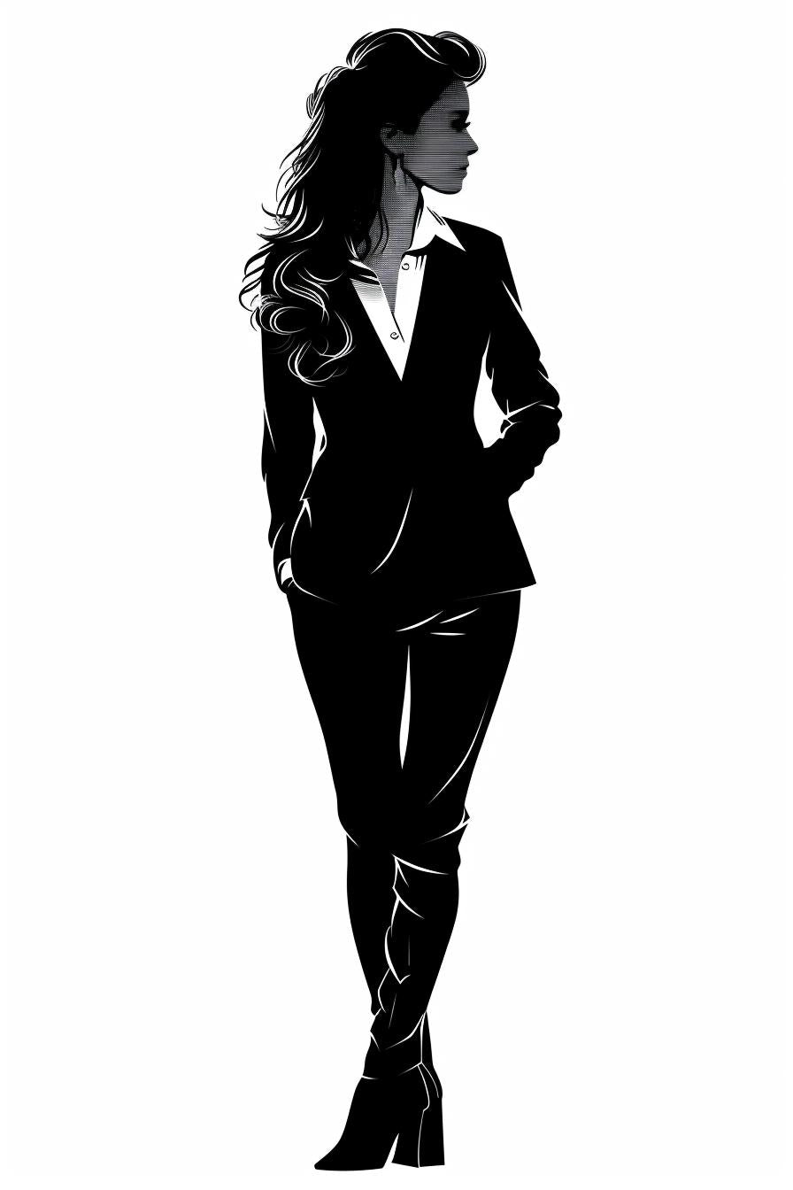 woman  silhouette  suit  business  vector  minimalist  professional  white  background  attire 954359